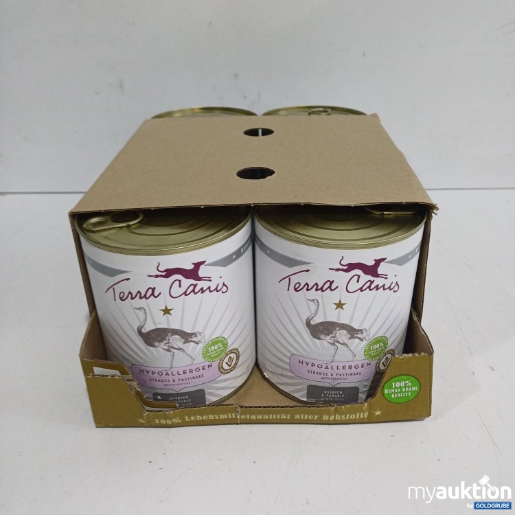 Artikel Nr. 983533 Artikel Nr. 983533: Terra Canis Hundefutter, hypoallergenes Nassfutter, Strauß mit Pastinake. 6x800g