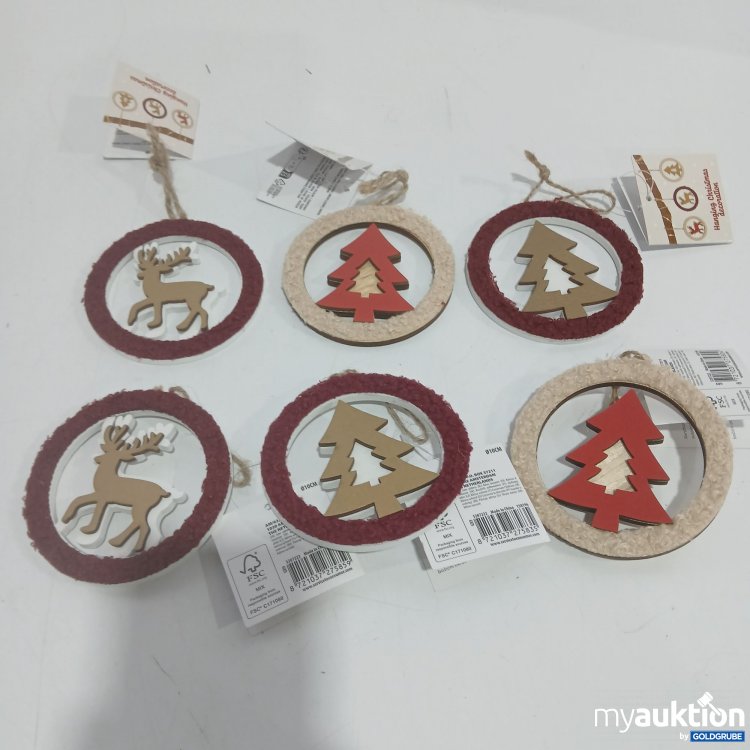 Artikel Nr. 912534 Artikel Nr. 912534: Hängedekoration ca. 10cm 6 Stück