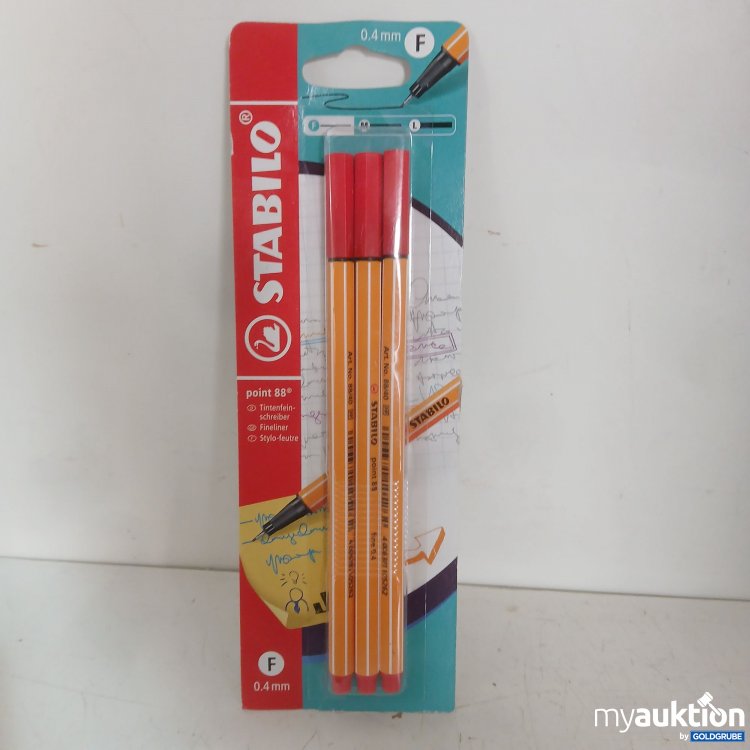 Artikel Nr. 934534: STABILO Fineliner farbe Rot 3 stk. 