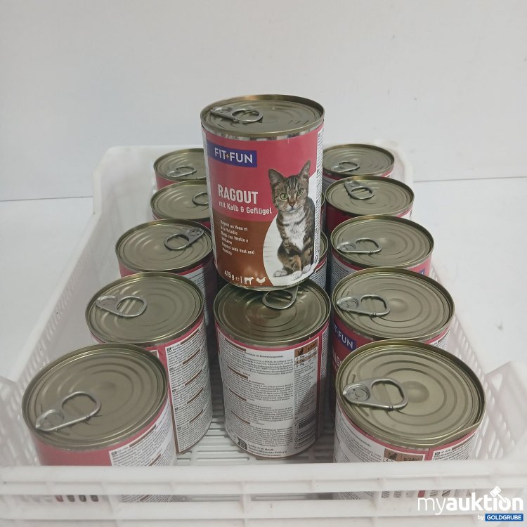 Artikel Nr. 852535 Artikel Nr. 852535: Fit+Fun Katzenfutter Ragout mit Kalb&Geflügel je 415g