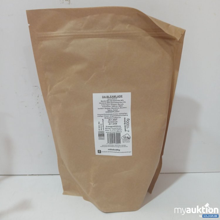 Artikel Nr. 995535 Artikel Nr. 995535: Emmas Kaffeemanufaktur Da Bleamlade ganze Bohne 1000g