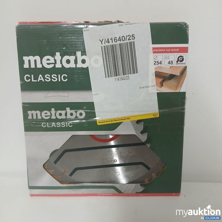 Artikel Nr. 917536 Artikel Nr. 917536: Metabo Classic Precision Cut Wood 254mm