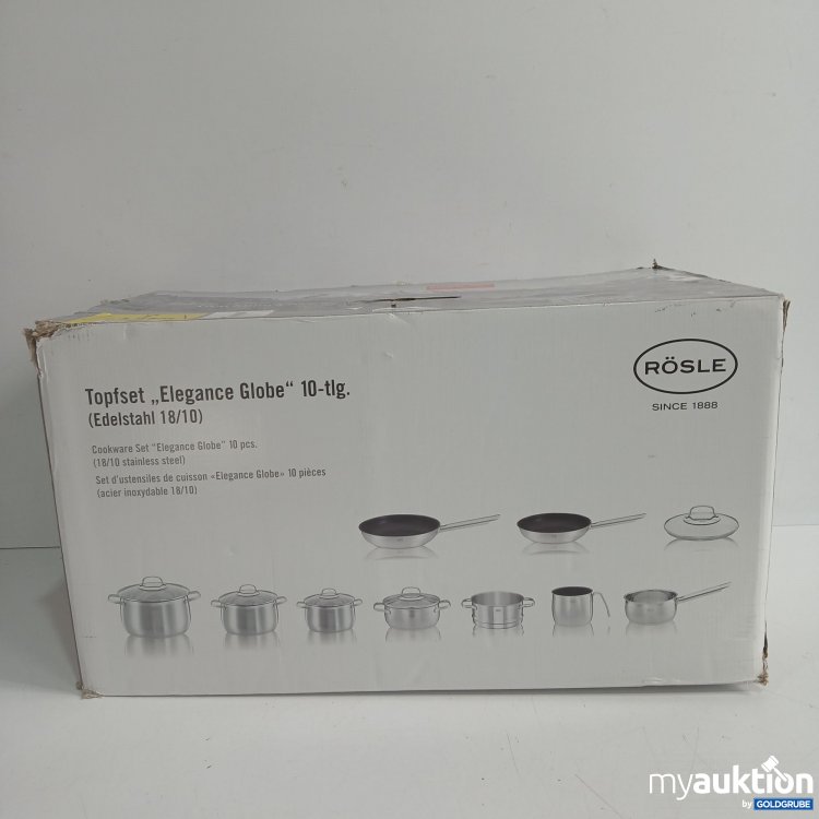 Artikel Nr. 959536: Rösle Topfset "Elegance Globe" 10tlg. (Edelstahl 18/10) 