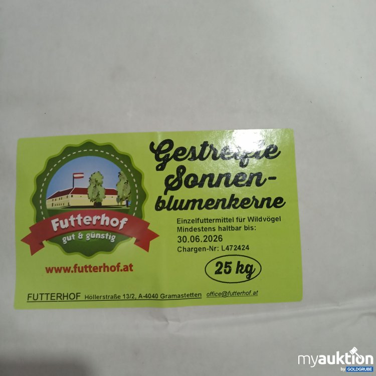 Artikel Nr. 833537 Artikel Nr. 833537: Futterhof Gestreifte Sonnenblumenkerne 25kg