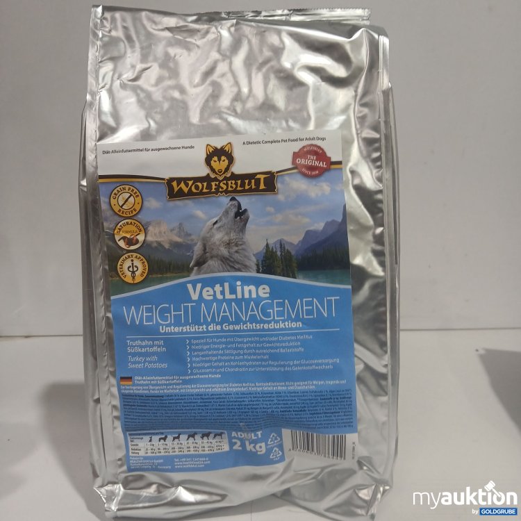 Artikel Nr. 891537: Wolfsblut VetLine Weight Management Adult Truthahn mit Süßkartoffel 2kg