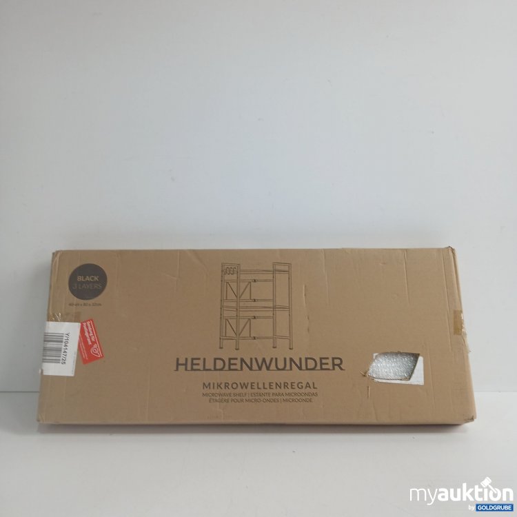 Artikel Nr. 959537: Heldenwunder Mikrowellenregal black 3 Layers 40-64x80x32cm 