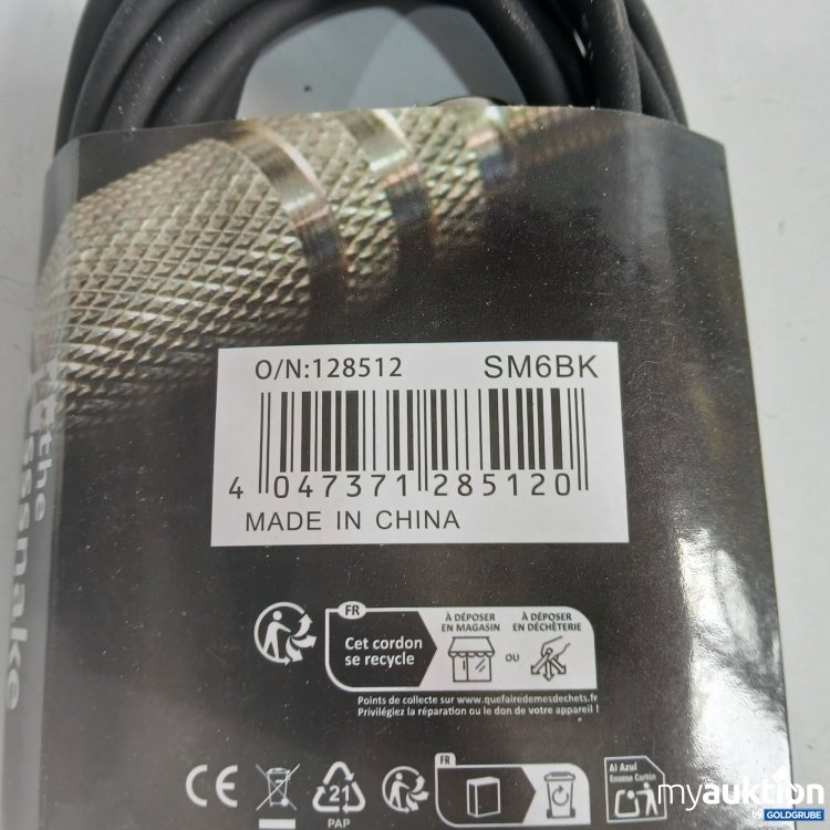Artikel Nr. 968537: Thomann the sssnake Professional Audio Cable SM6BK 