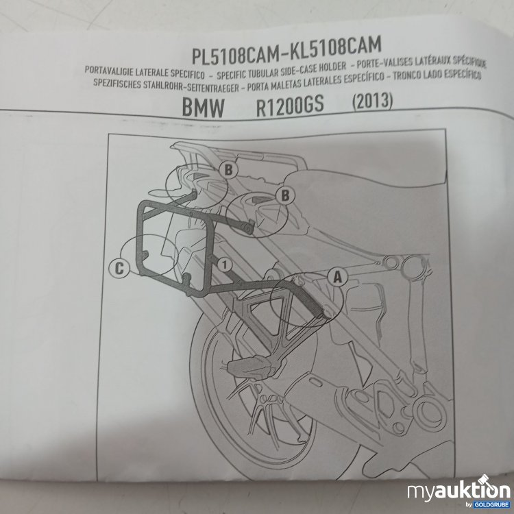 Artikel Nr. 993537 Artikel Nr. 993537: Givi PL5108CAM-KL5108CAM Seitenkofferträger für BMW R1200GS 2013 2Stk