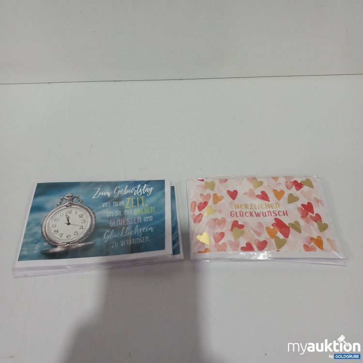 Artikel Nr. 821538 Artikel Nr. 821538: Mini Bilets Geburtstagswünsche 2x je 6Stk. 13x9 cm
