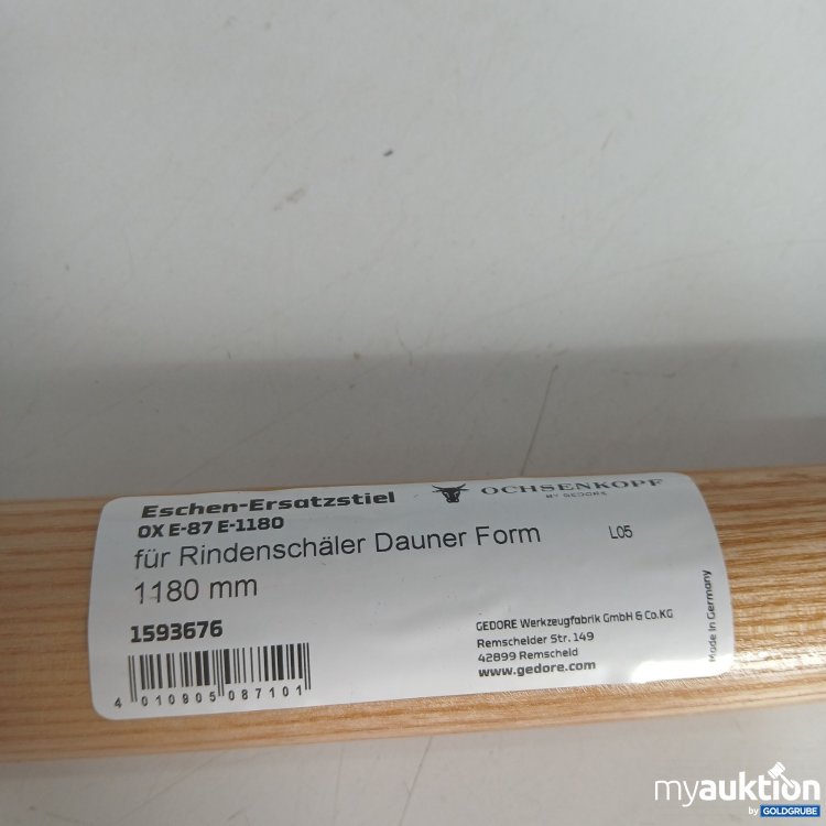 Artikel Nr. 855538 Artikel Nr. 855538: Ochsenkopf Ersatzstiel für Rindenschäler 1180mm