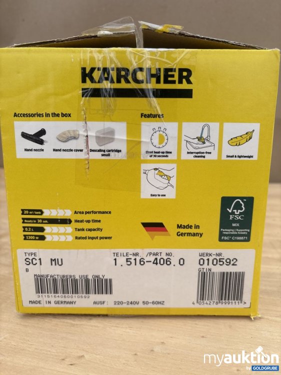Artikel Nr. 921538: Kärcher SC 1 Multi Dampfreiniger SC1 MU 1300W 0.2l