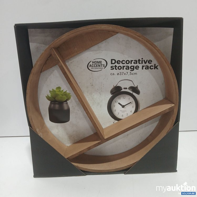 Artikel Nr. 929538: Home Accents Decorative storage rack ca ø37x7,5cm Hellbraun 