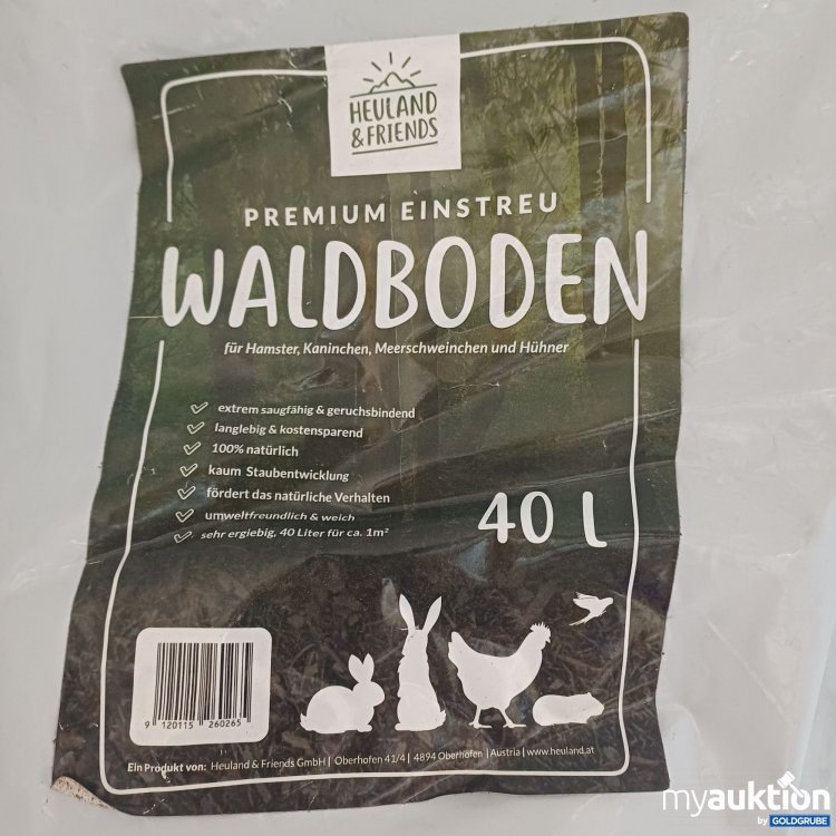 Artikel Nr. 985538 Artikel Nr. 985538: Heuland&Friends Premium Einstreu Waldboden für Hamster, Kaninchen, Meerschweinchen und Hühner, 40L