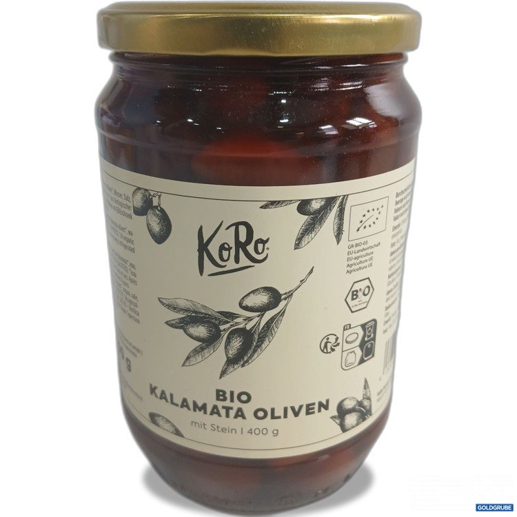 Artikel Nr. 996538 Artikel Nr. 996538: KoRo Bio Kalamata Oliven mit Stein 400g