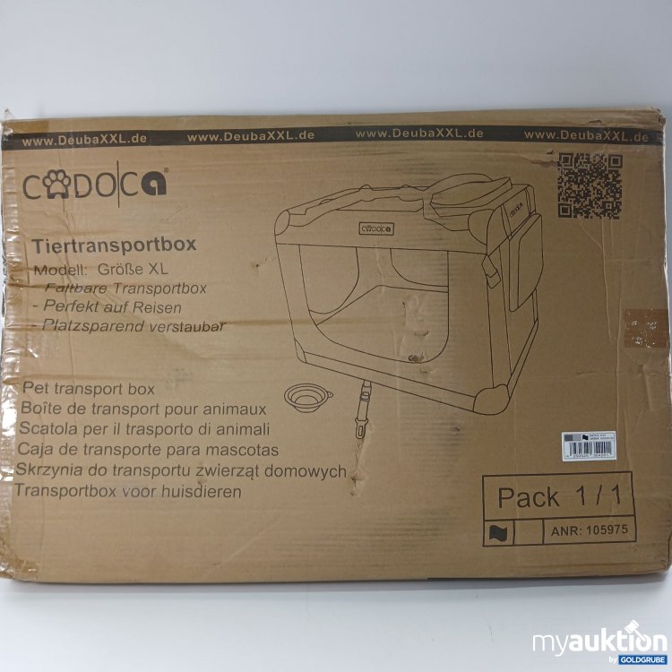 Artikel Nr. 436539 Artikel Nr. 436539: Cadoca Tiertransportbox Größe XL 105975