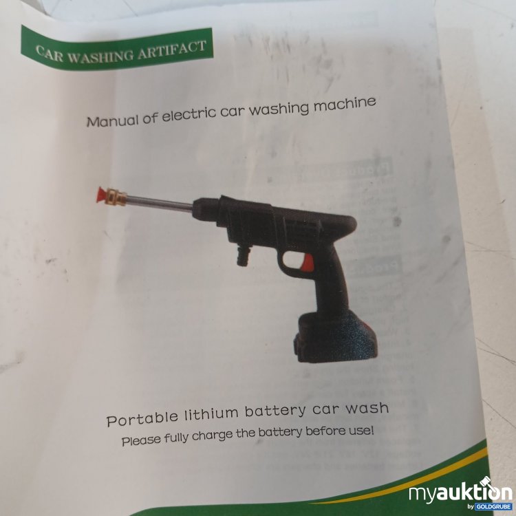 Artikel Nr. 466539 Artikel Nr. 466539: Akku-Autowaschpistole