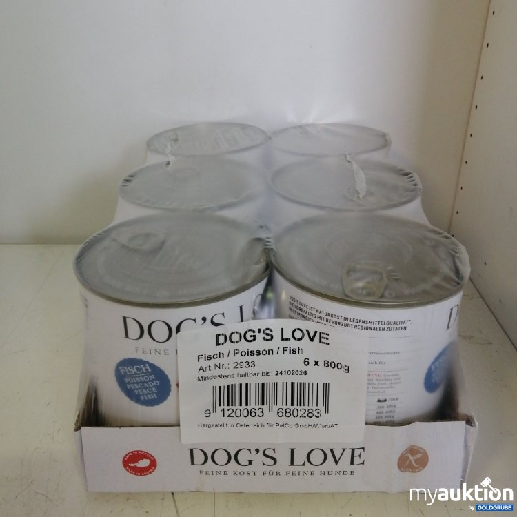 Artikel Nr. 721539: DOG'S LOVE Fisch Hundefutter 800 g