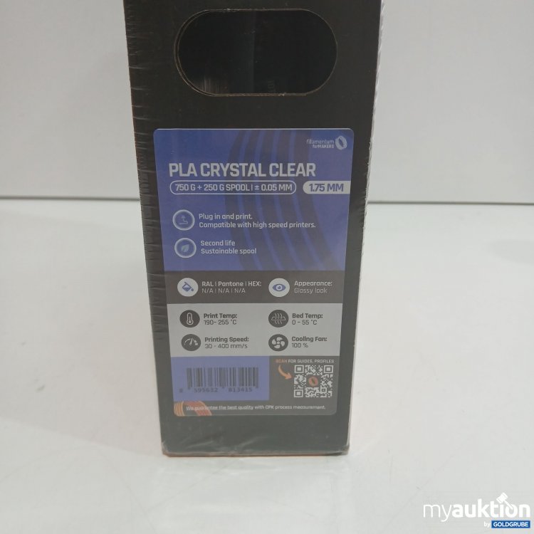 Artikel Nr. 813539: Fillamentum PLA Crystal Clear 1.75mm 750g 