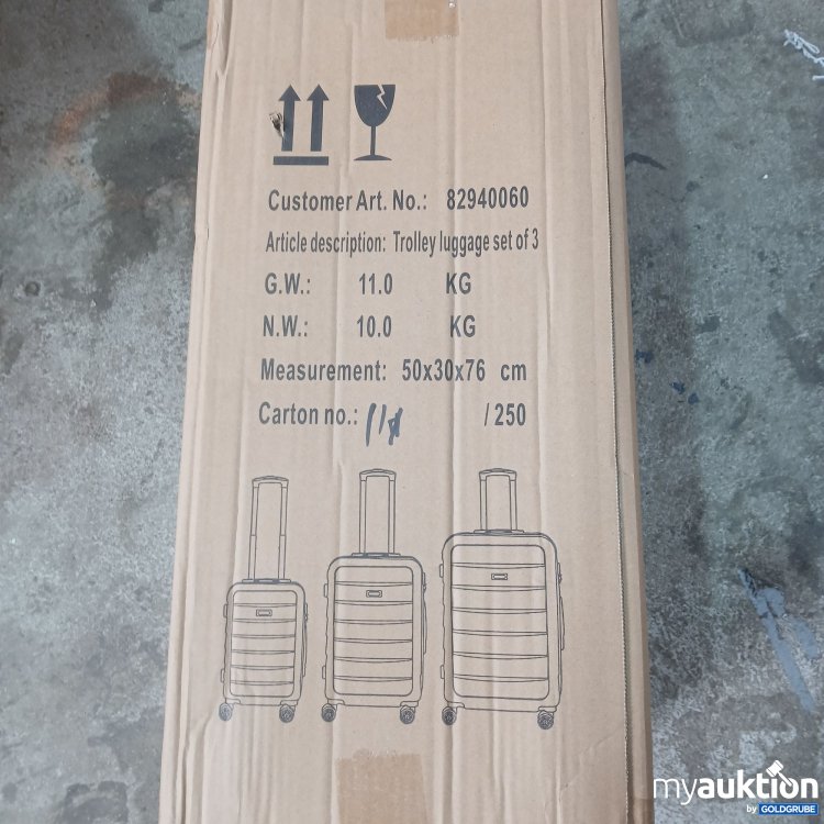 Artikel Nr. 959539: Novel Trolley luggage set of 3 82940060 