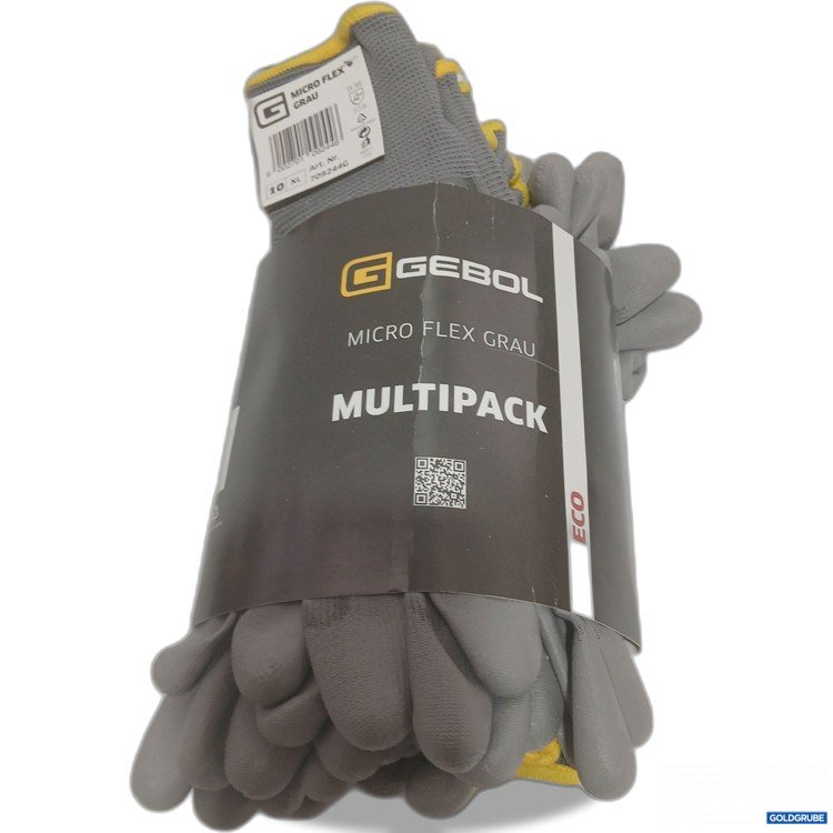 Artikel Nr. 998539 Artikel Nr. 998539: Gebol Micro Flex Eco Handschuhe Grau/Gelb Gr 10 XL 12Paar