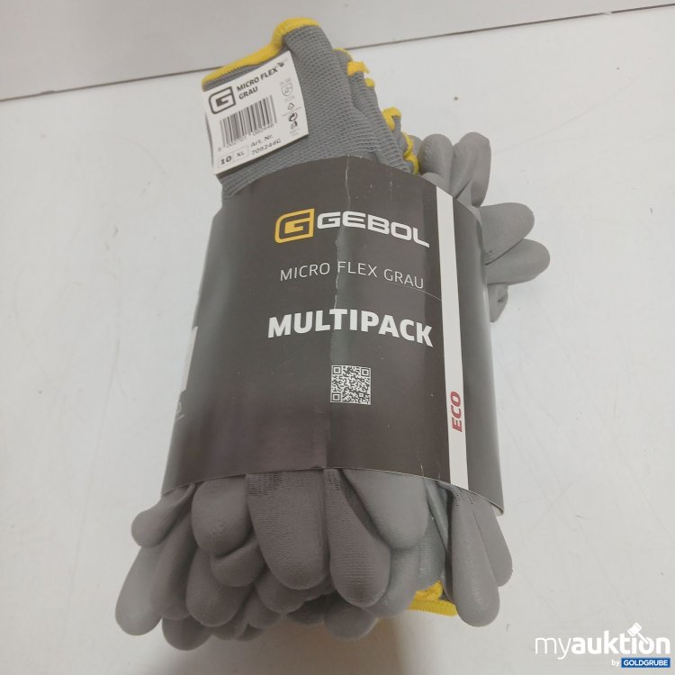 Artikel Nr. 998539 Artikel Nr. 998539: Gebol Micro Flex Eco Handschuhe Grau/Gelb Gr 10 XL 12Paar