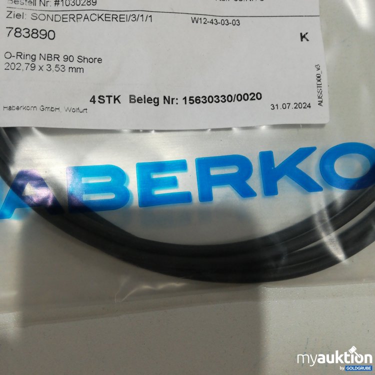 Artikel Nr. 380540 Artikel Nr. 380540: O Ringe NBR 90 Shore 202,79x3,53mm