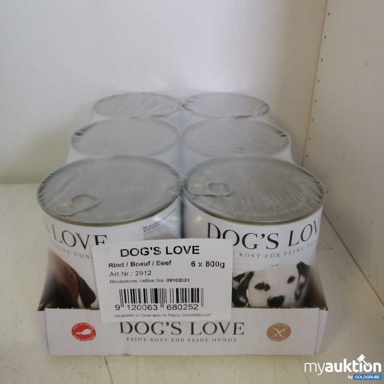 Artikel Nr. 721540: Dog's Love Bio-Rind Hundefutter 800 g