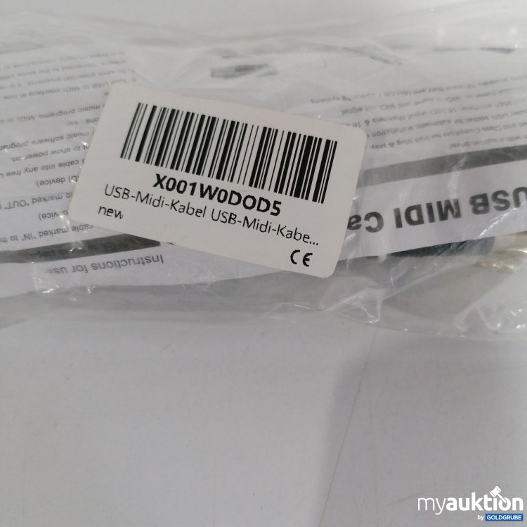 Artikel Nr. 827540 Artikel Nr. 827540: USB Midi Kabel X001W0DOD5