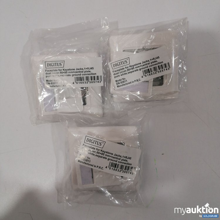 Artikel Nr. 895540: Digitus Faceplate Keystone Jacks DN-93811 3Stk
