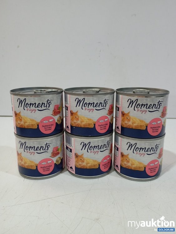 Artikel Nr. 469541: Moments Katzenfutter Thunfisch & Rind 6x140g
