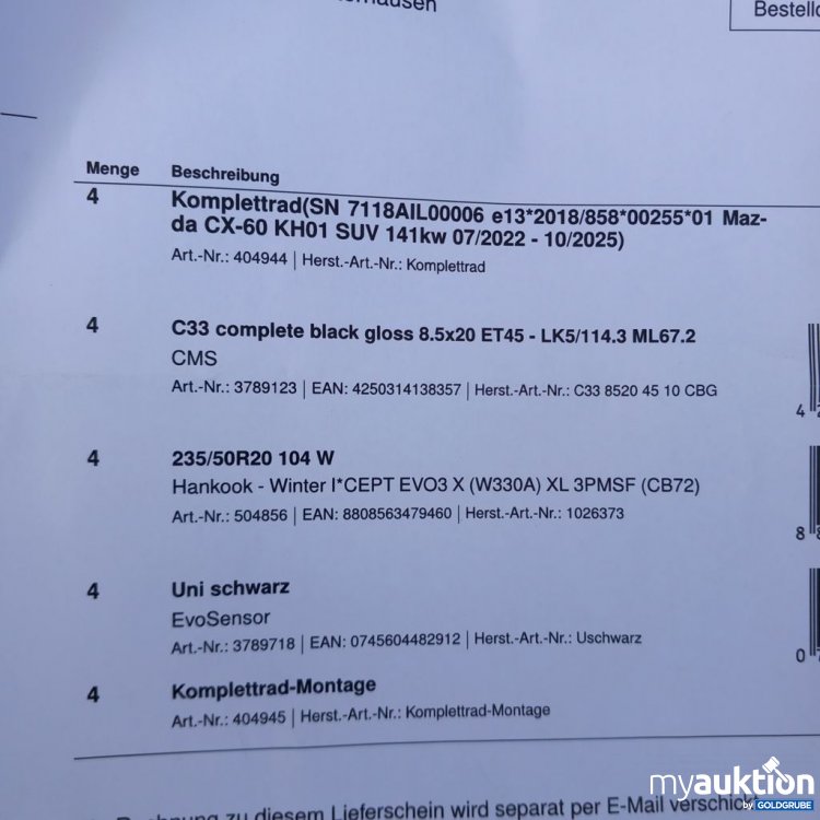 Artikel Nr. 523541: Hankook Winter i*cept EVO 3 235/50R20 104W XL