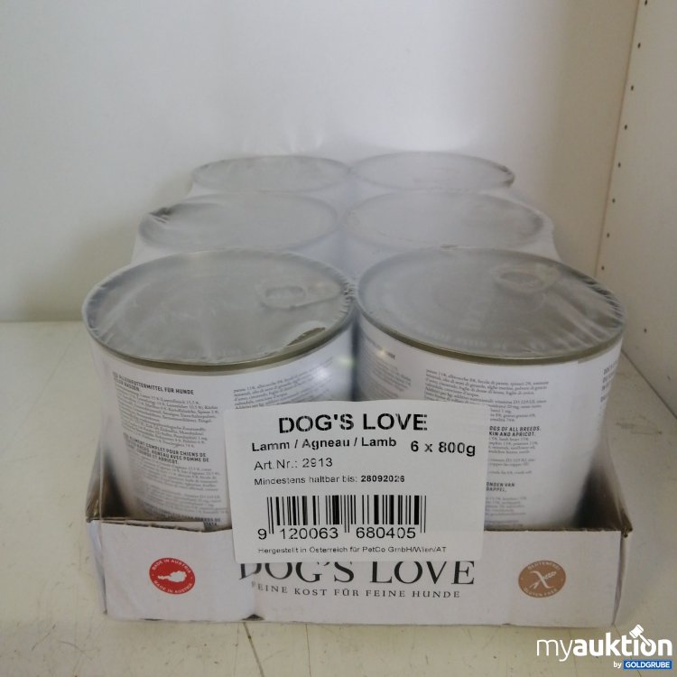 Artikel Nr. 721541: Dog's Love Lamm Hundefutter 800 g