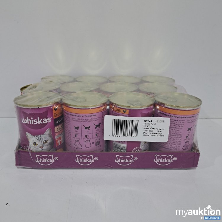 Artikel Nr. 817541: Whiskas Katzenfutter Geflügel in Sauce 12x400g 