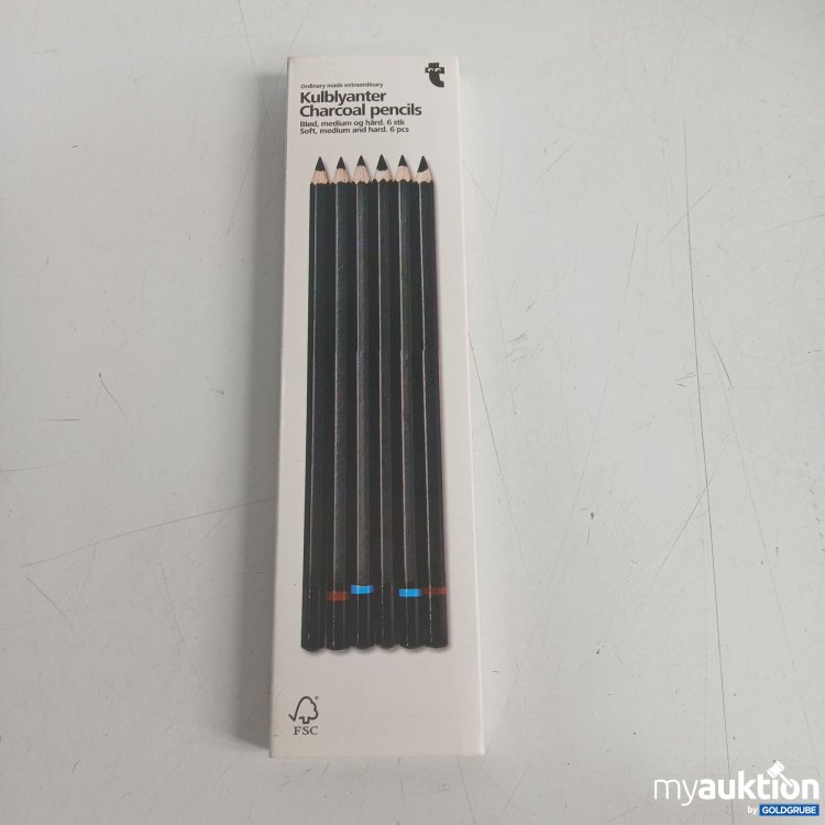Artikel Nr. 867541: Kulblyanter Charcoal Pencils 6Stk 