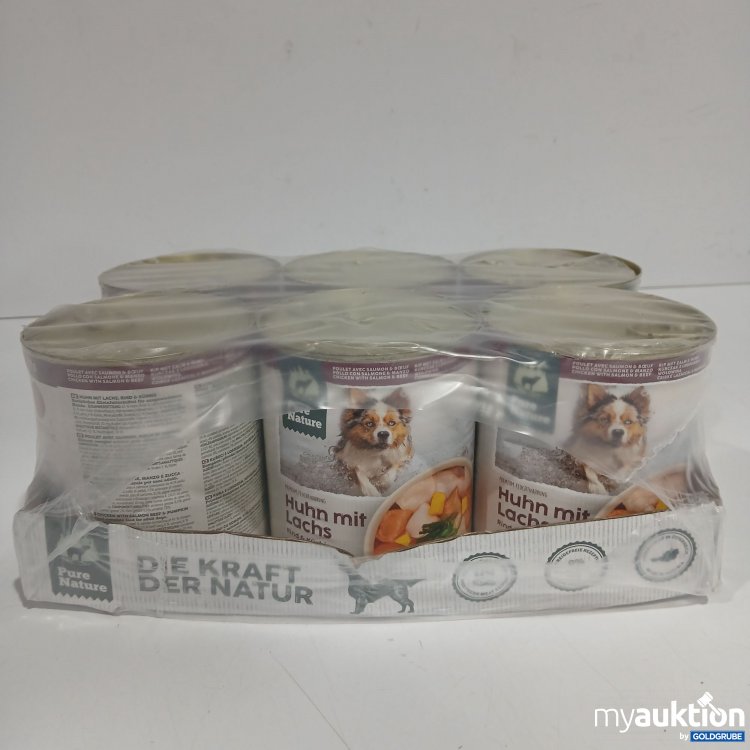 Artikel Nr. 894541: Pure Nature Adult Hundefutter Huhn & Lachs 6x800g