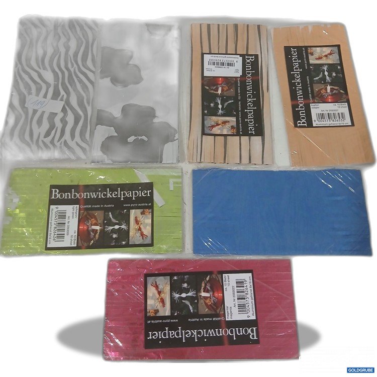 Artikel Nr. 930541: Bonbonwickelpapier diverse Farben 7Pack