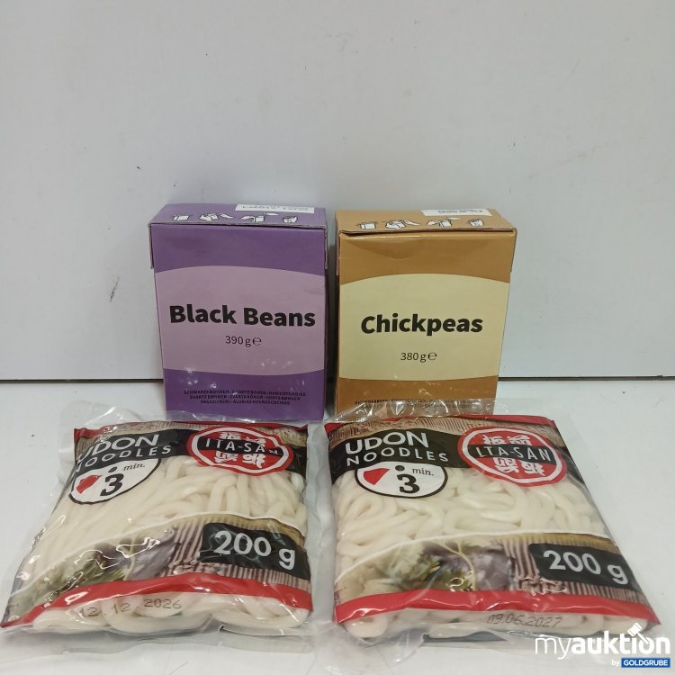 Artikel Nr. 941541 Artikel Nr. 941541: 2x200g Udon Noodles,2x380g black beans, chickpeas
