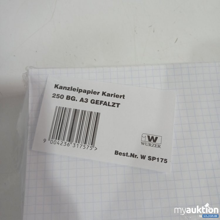 Artikel Nr. 977541 Artikel Nr. 977541: Wurzer Kanzleipapier kariert A3 gefalzt