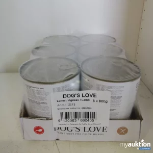 Auktion Dog's Love Lamm Hundefutter 800 g