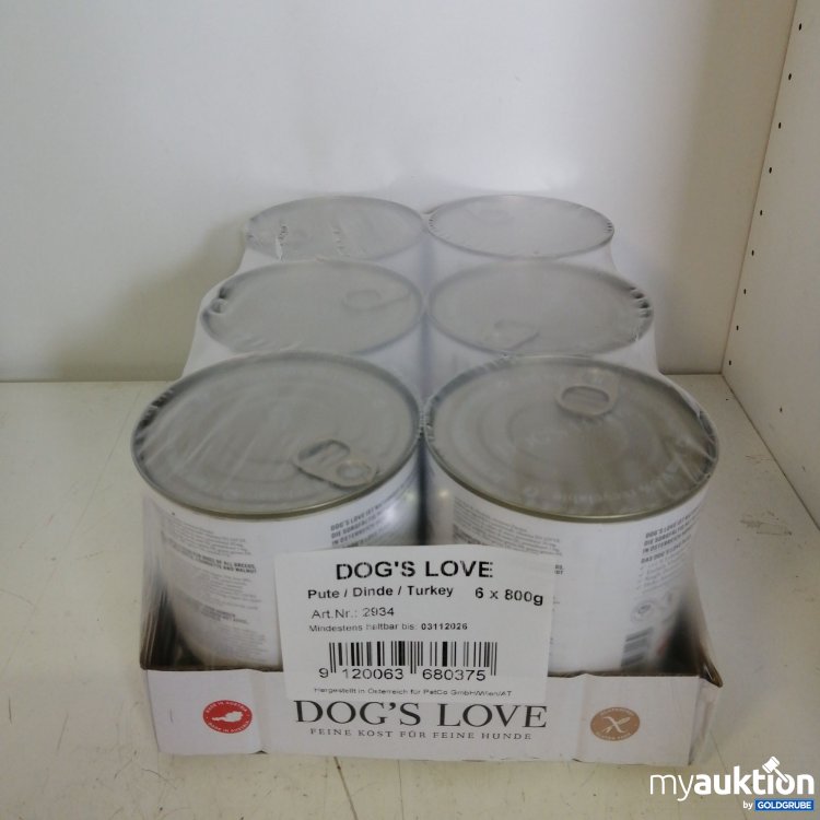 Artikel Nr. 721542: DOG’S LOVE Pute Hundefutter 800 g
