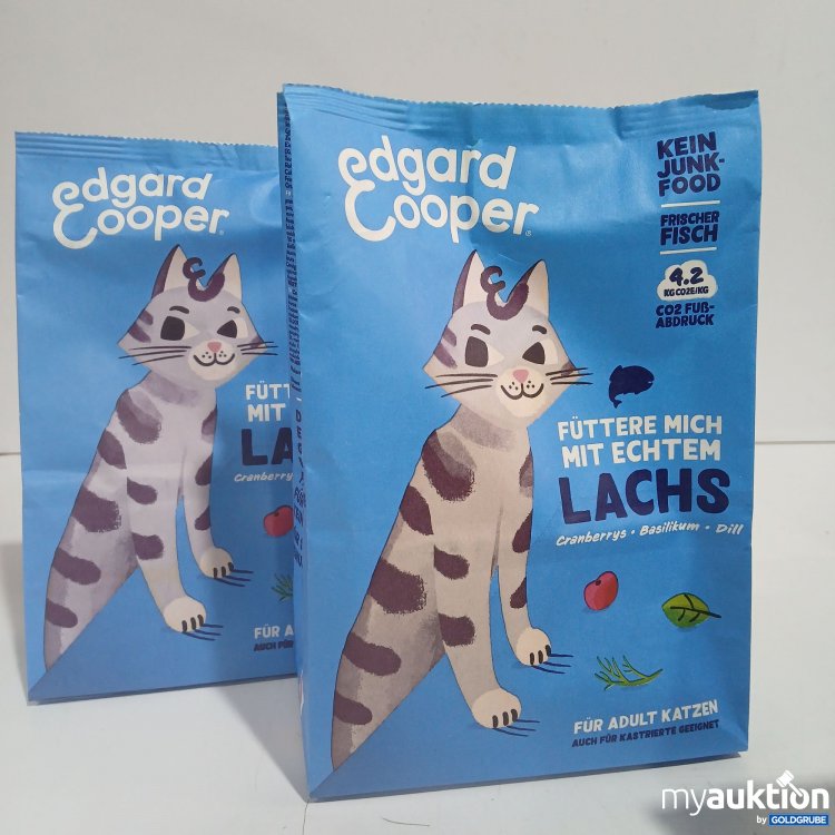 Artikel Nr. 916542: Edgard Cooper Katzenfutter Adult Lachs, Cranberrys, Basilikum, Dill je 325g