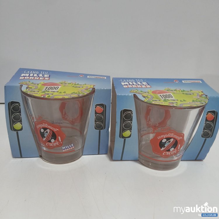 Artikel Nr. 929542: Mille Bornes Gläser Je Suis Completement Creve! 2Stk 