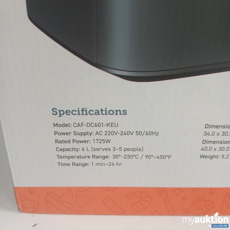 Artikel Nr. 971542 Artikel Nr. 971542: Cosori Turboblaze 6.0L Air Fryer CAF-DC601-KEU