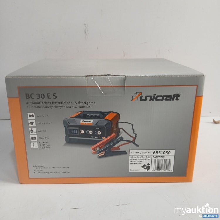 Artikel Nr. 465543 Artikel Nr. 465543: Unicraft BC 30 E S automatisches Batterielade- & Startgerät 6851050