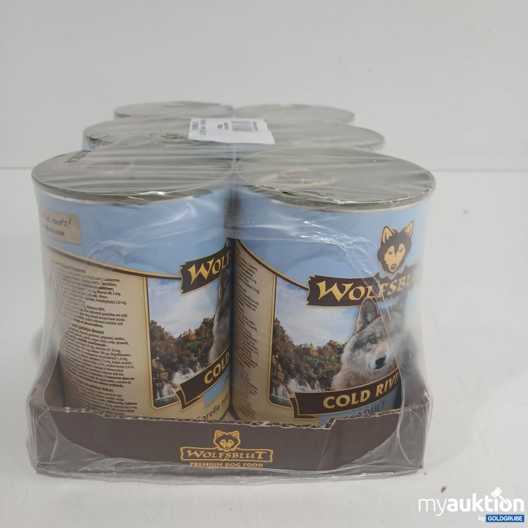 Artikel Nr. 870543 Artikel Nr. 870543: Wolfsblut Cold River Adult Forelle+Süßkartoffeln 6x395g