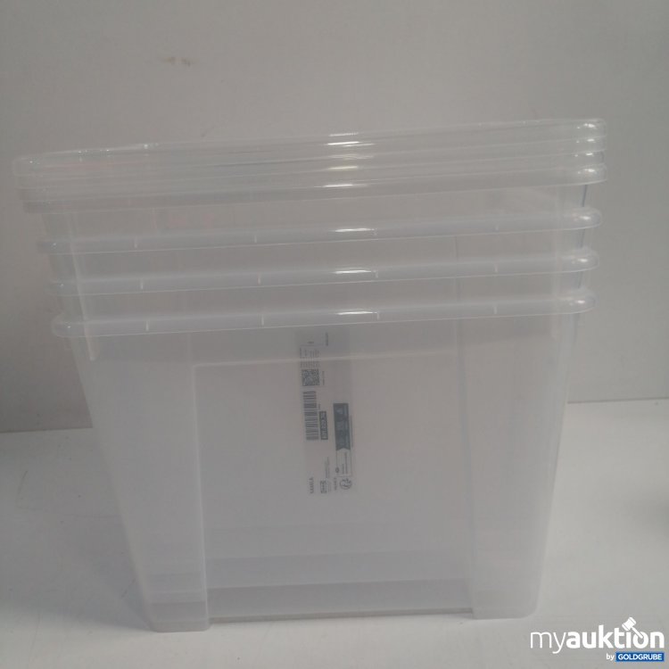 Artikel Nr. 888543: Ikea Samla Aufbewahrungsbox Mittelhoch mit Deckel Art: 801.029.76 4Stk