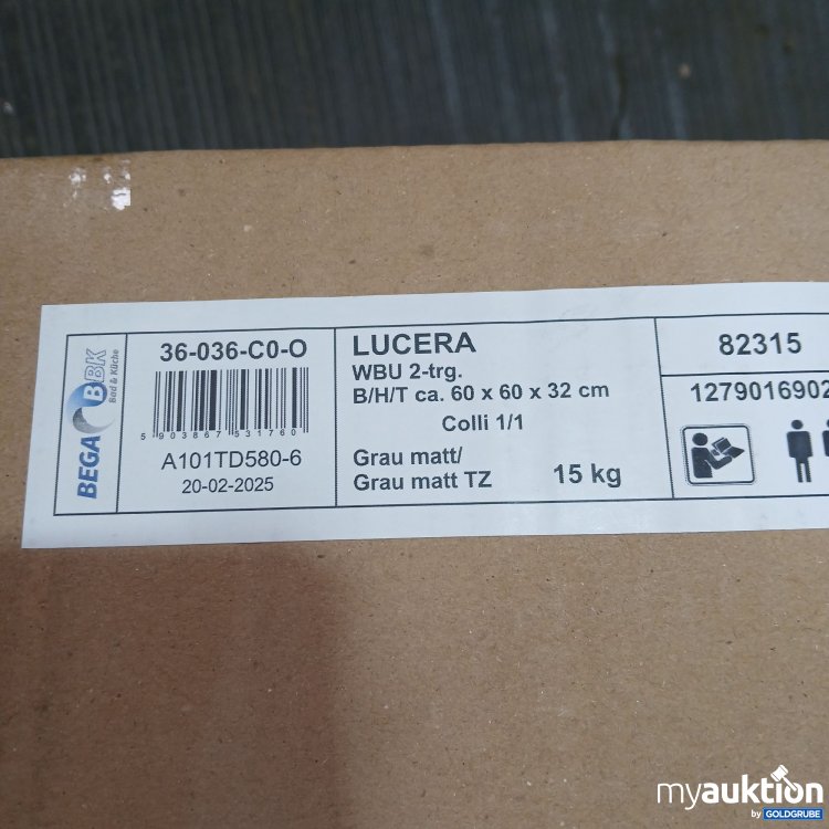 Artikel Nr. 951543: Bega BBK Lucera WBU 2trg. 60x60x32cm grau matt 