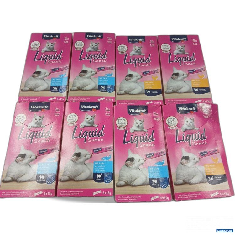 Artikel Nr. 973543: Vitakraft Liquid Snack mit Lachs 8Packungen mit je 6x15g