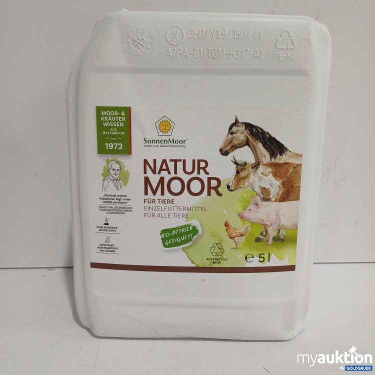 Artikel Nr. 981543: SonnenMoor Naturmoor Einzelfuttermittel für alle Tiere, 5L