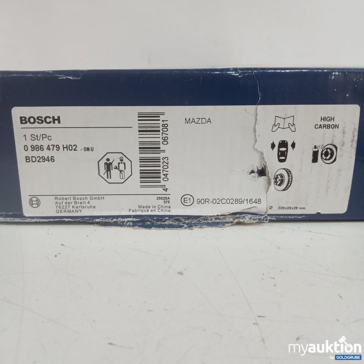 Artikel Nr. 991543: Bosch Bremsscheibe 0986479H02 BD2946 